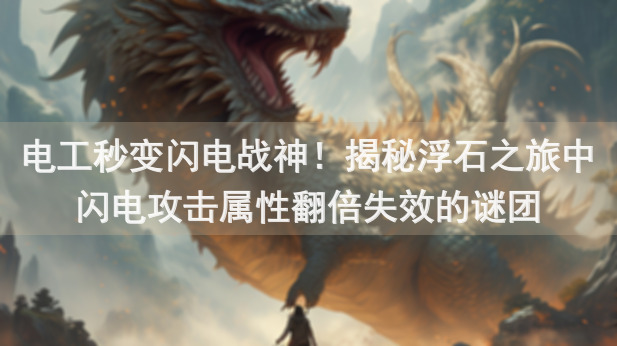 电工秒变闪电战神！揭秘浮石之旅中闪电攻击属性翻倍失效的谜团