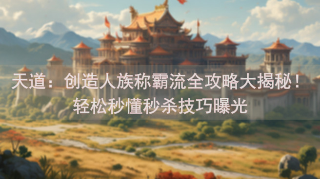 天道：创造人族称霸流全攻略大揭秘！轻松秒懂秒杀技巧曝光